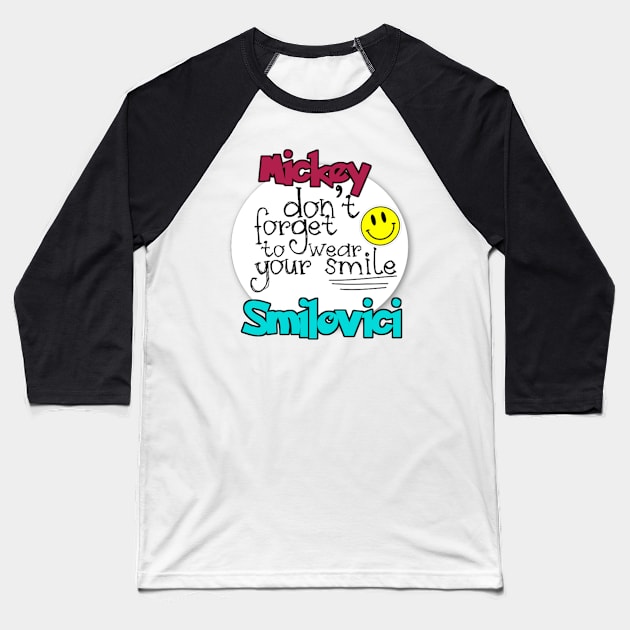 Mickey Smile! Baseball T-Shirt by MickeySmile